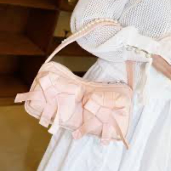 NEW Simone Rocha Pink Bow Pearl Bag - Picture 3 of 14